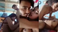 Desi Village XXX Of Big Boobs Gf’s Pussy Fucked In Her Home